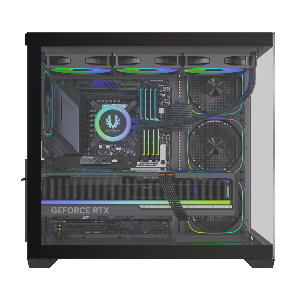 BITFENIX 850W 80+ BRONZE LEO BFC-LEO85KKGKK-4A 4-ARGB Fanlı Gaming Mid-Tower PC Kasası