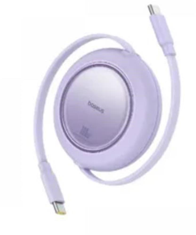 Baseus P10364500213-00 Free2 Pull Mini Kablolu USB-C 100W 2M Mor Şarj Kablosu