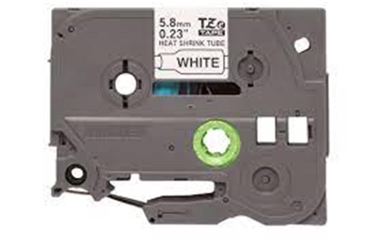 Brother P-Touch HSE-231 12 mm Beyaz Üzerıne Sıyah  Isı ile Daralan Laminasyonlu Etiket