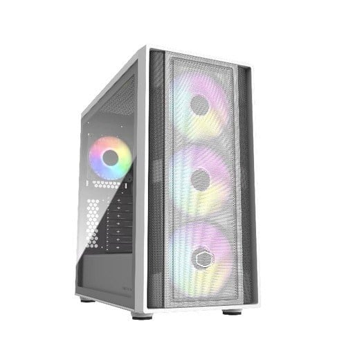 COOLERMASTER MasterBox 600 TG MB600-WGNN-S00 3-14CM ARGB Fanlı Gaming EATX PC Kasası Beyaz