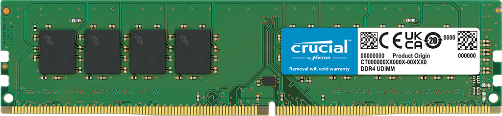 CRUCIAL 16GB DDR4 3200MHZ CL22 PC RAM VALUE CT16G4DFD832A