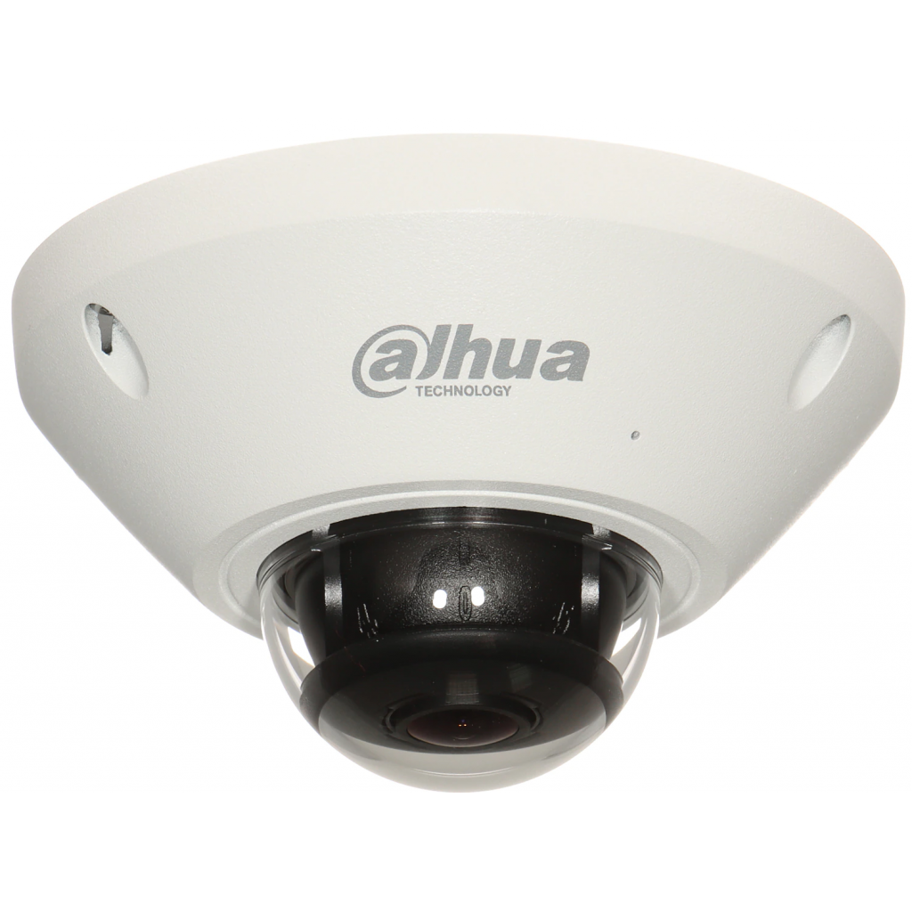 DAHUA  IPC-EB5541-AS, 5Mpix, 1.4mm Lens, 10Mt Gece Görüş, H265+, IK10, IP67, Dahili Mikrofon, Sd Kart, Metal Kasa, Fisheye  IP Kamera
