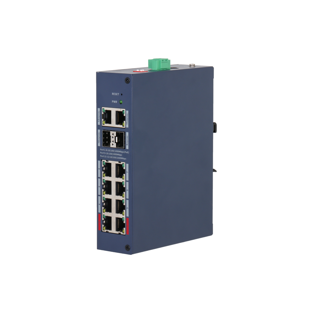 DAHUA CHS4212-8GT-110, 8 Port, Gigabit, PoE 110W, 2 Port Uplink, 2 Port SFP, Cloud Yönetilebilir, Switch