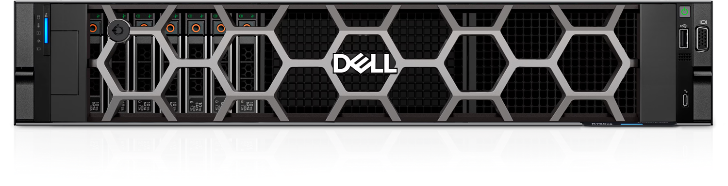 DELL POWEREDGE R760XS SPL2 SILVER 4510-32GB DDR5 RDIMM-480GB SSD-2x1100w Rack Sunucu