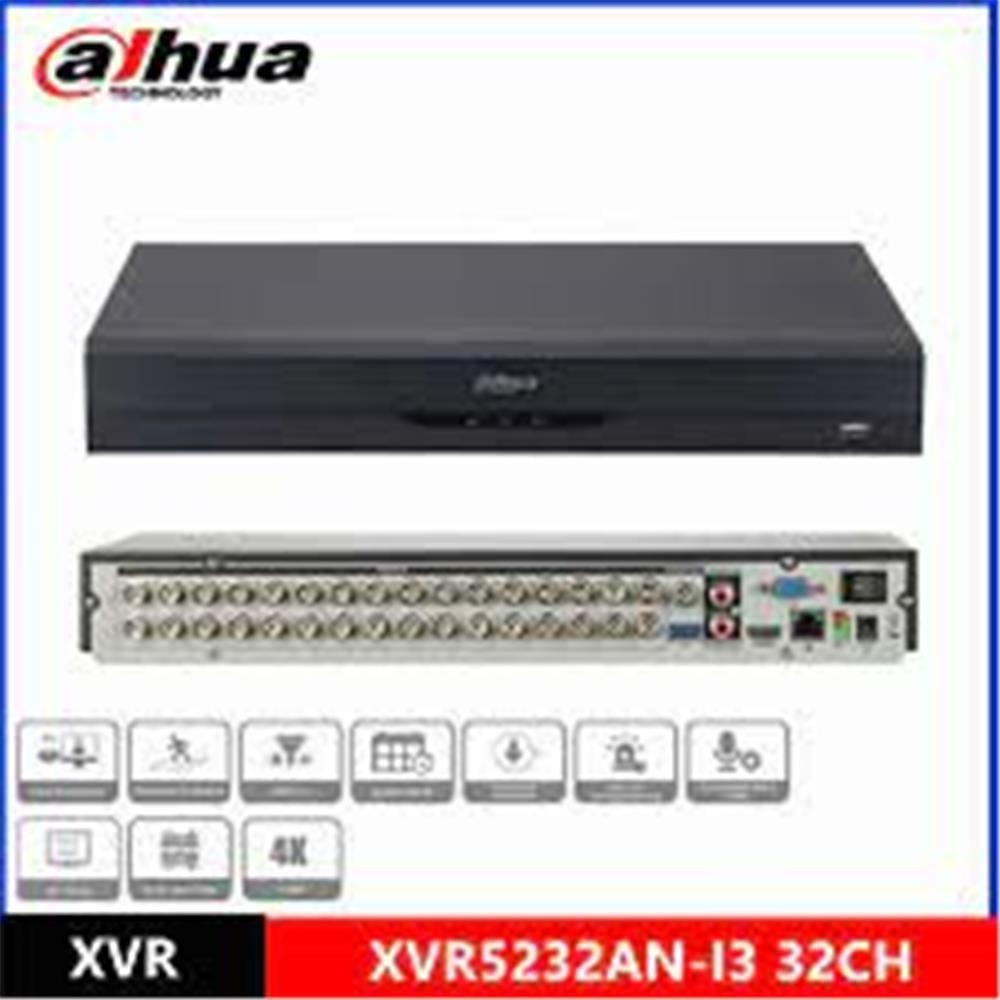 Dahua XVR5232AN-5M-I3 2 MP H265+ 32 Kanal 5in1 DVR Kayıt Cihazı