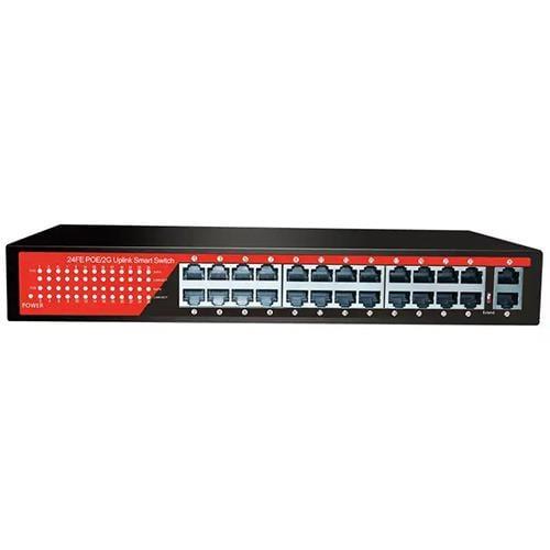 EZCOOL EZ-24PSF 24 PORT 24xFE+2xGE GİGABİT POE SWİTCH 320W