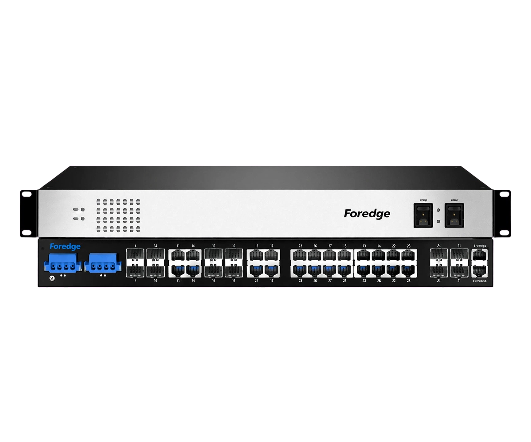 FOREDGE 16port PoE 400w 8-SFP/4-10GbE SFP Gigabit Yönetilebilir Endüstriyel Switch IS1024GPS-8F-4TF