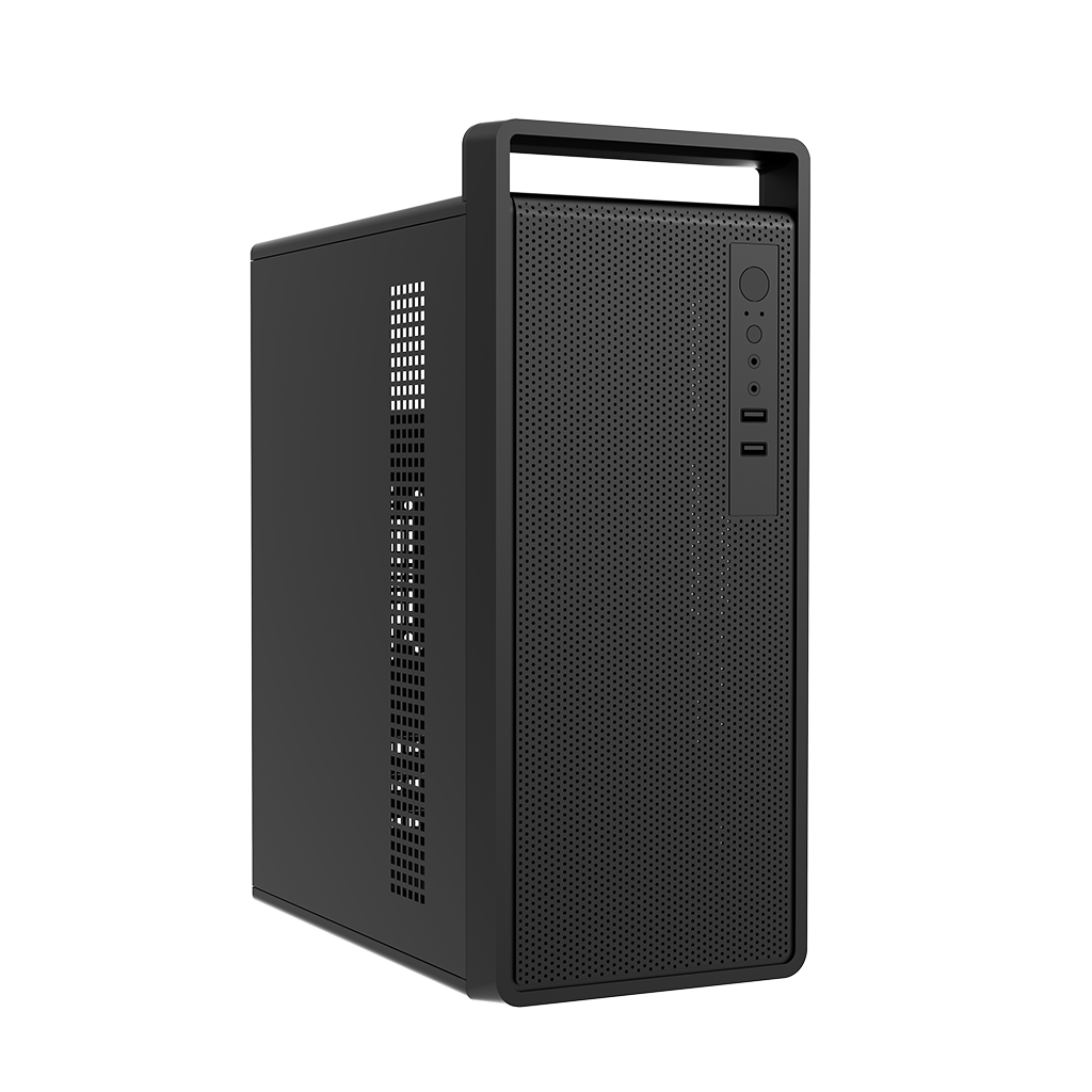 FRISBY FC-2740B, 1x80mm Fan, Siyah, 300W, USB 2.0, mATX, Mini Tower, Kulplu Kurumsal KASA