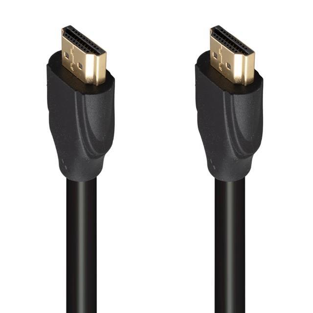 Fully G-507K Plastik Düz Siyah 25 Metre Gold Poşetli Hdmi Kablo