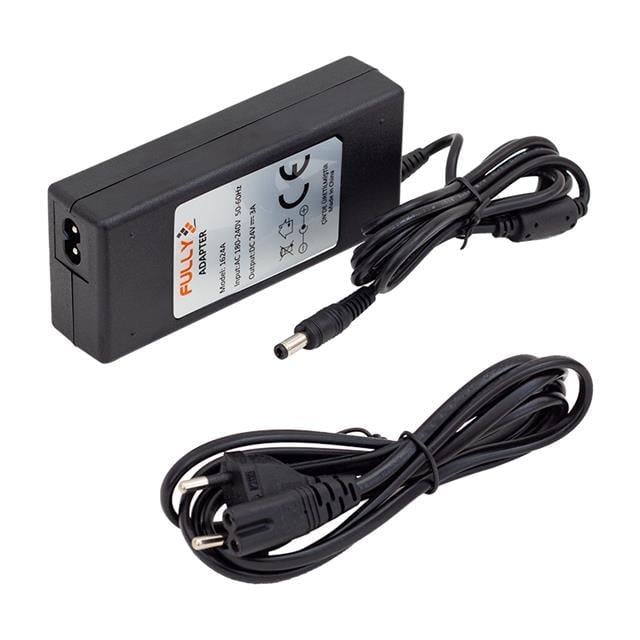 Fully O-1624A 24 Volt - 2.5 Amper Plastik Kasa Masaüstü Adaptör 5.5*2.5 Uç