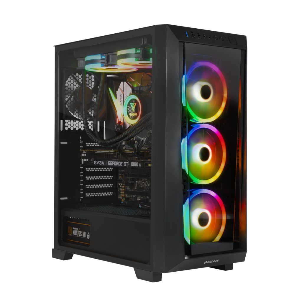 GAMDIAS TALOS M1 Elite, 850W, 80+ Bronze, Tempered Glass, ARGB, ATX GAMING KASA