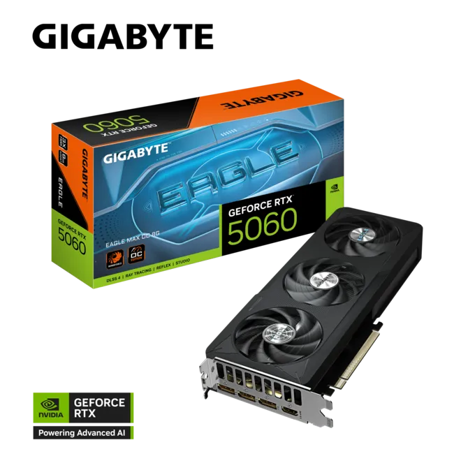GIGABYTE 8GB RTX5060 EAGLE MAX OC GV-N5060EAGLEMAX OC-8GD GDDR7 HDMI-DP PCIE 5.0