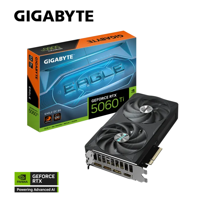 GIGABYTE 8GB RTX5060TI GV-N506TEAGLE OC-8GD GDDR7 128bit HDMI-DP PCIE 5.0