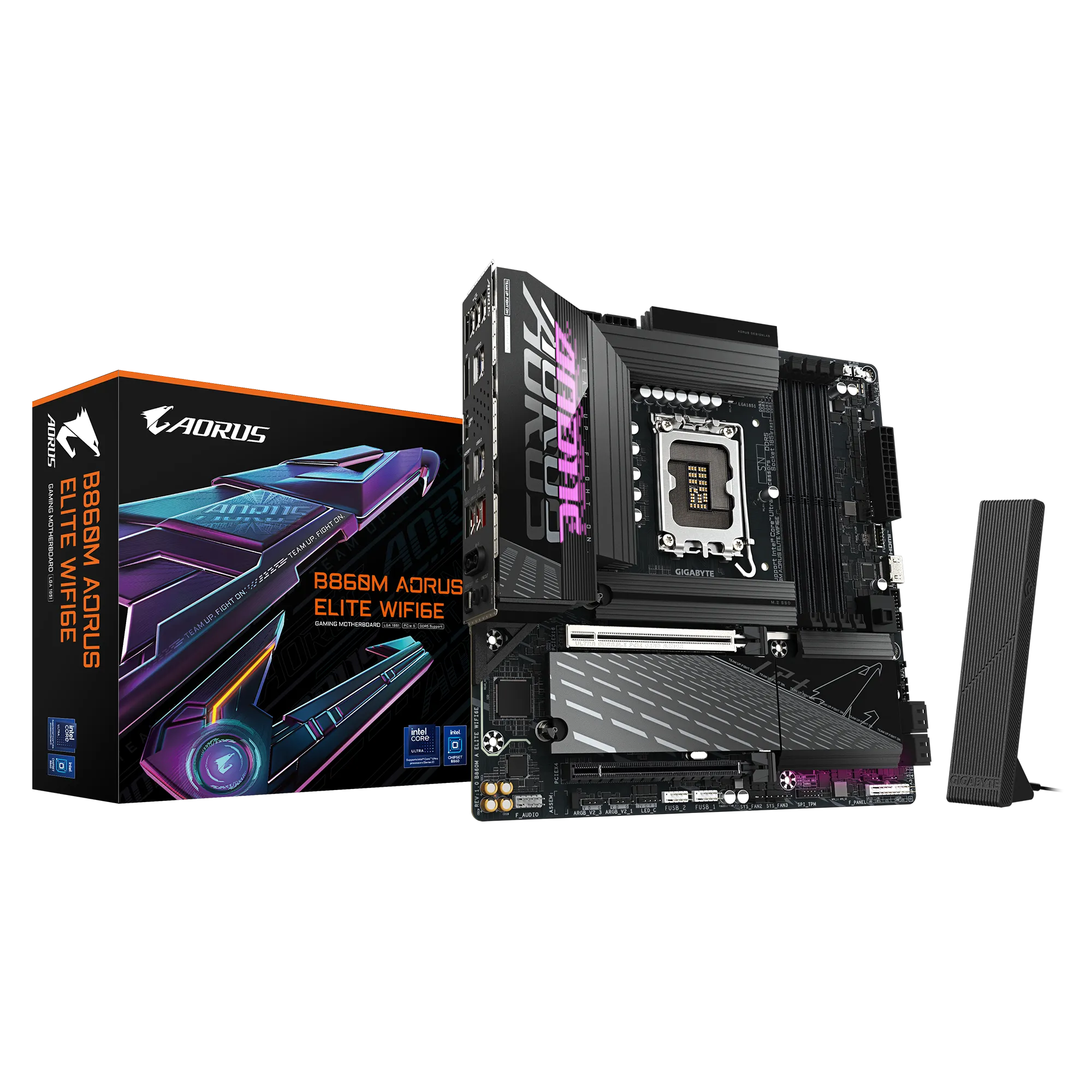 GIGABYTE B860M AORUS ELITE WIFI6E DDR5 HDMI-DP PCIE 5.0 1851p mATX