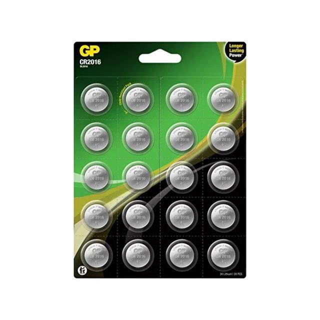 GP CR2016 DL2016 Lityum 20'li Para Pil (GPCR2016-2CAI20)