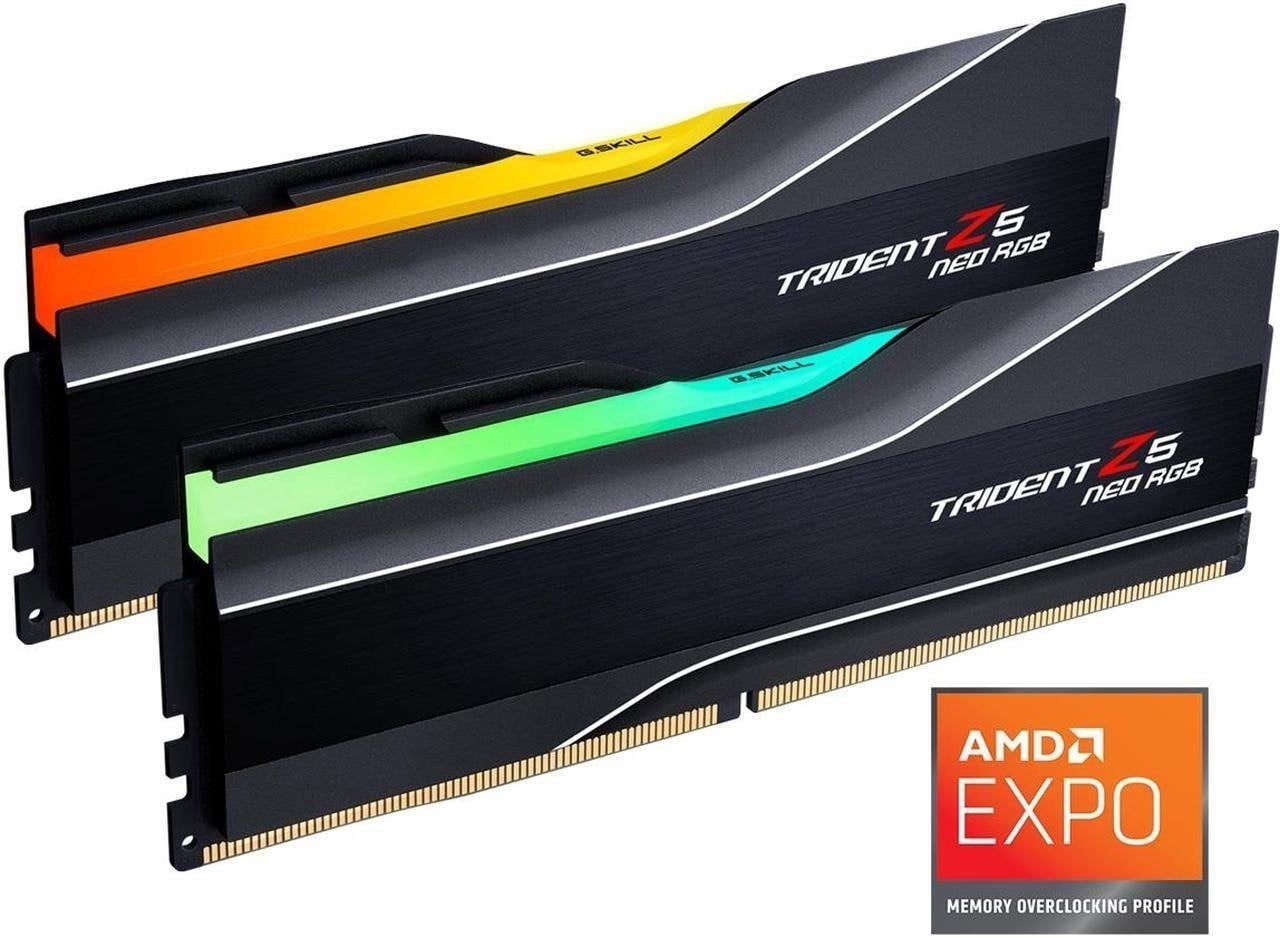 GSKILL 96GB (2X 48GB) DDR5 6400MHZ CL28 RGB DUAL KIT PC RAM / TRIDENT Z5 NEO F5-6000J2836F48GX2-TZ5NR
