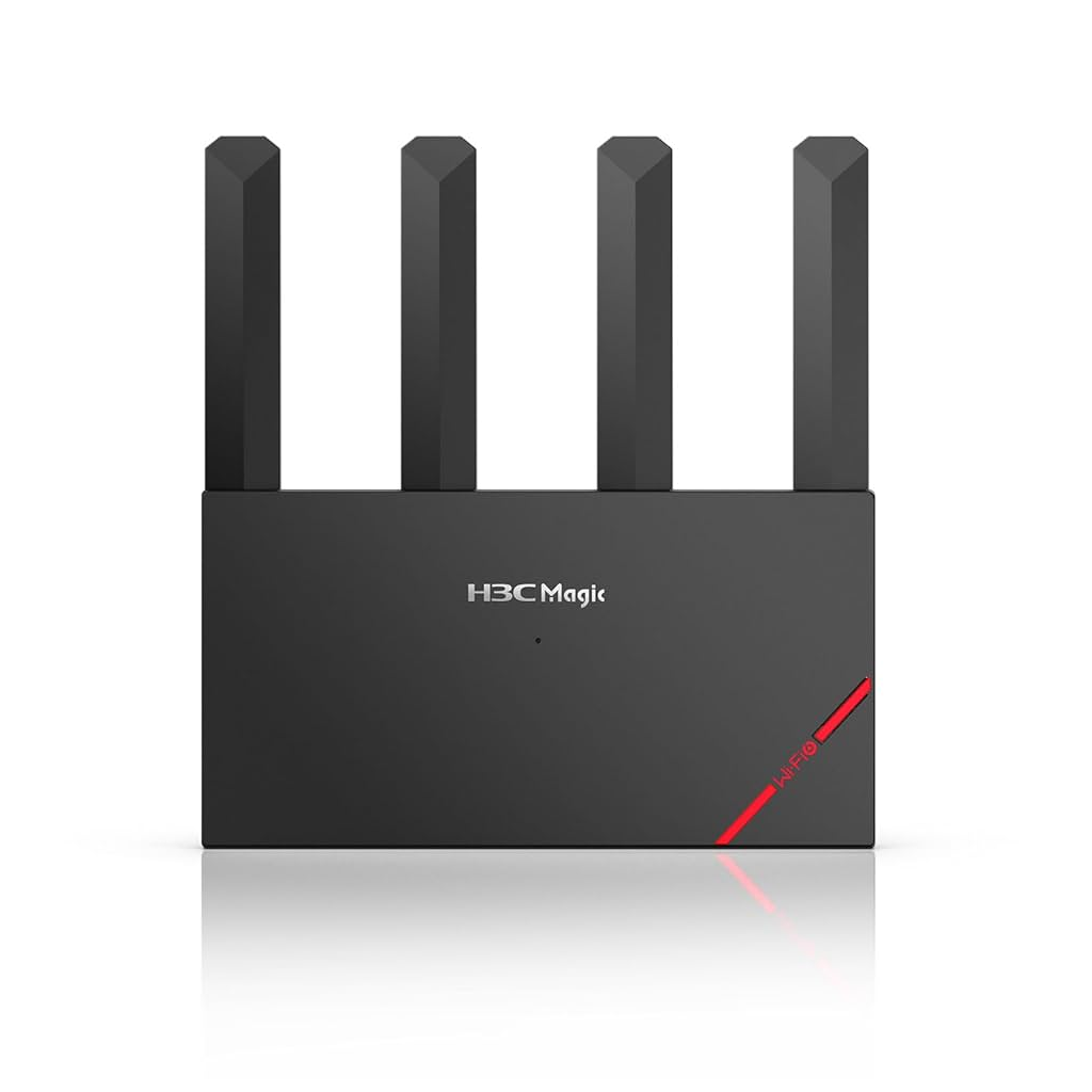 H3C Magic NX30, Dual Band, WiFi 6, 3000Mbps, 4Port GigaBit, 4ad Anten, Masaüstü, Router, Access Point