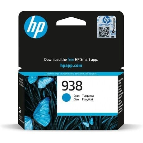 HP 938 Cyan (Camgöbeği) Orijinal Mürekkep Kartuşu (4S6X5PE)