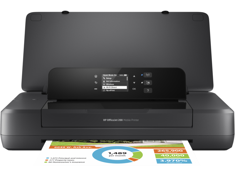 HP A4 Renkli N4K99C Officejet Taşınabilir Bataryalı Yazıcı USB 2.0,Kablosuz