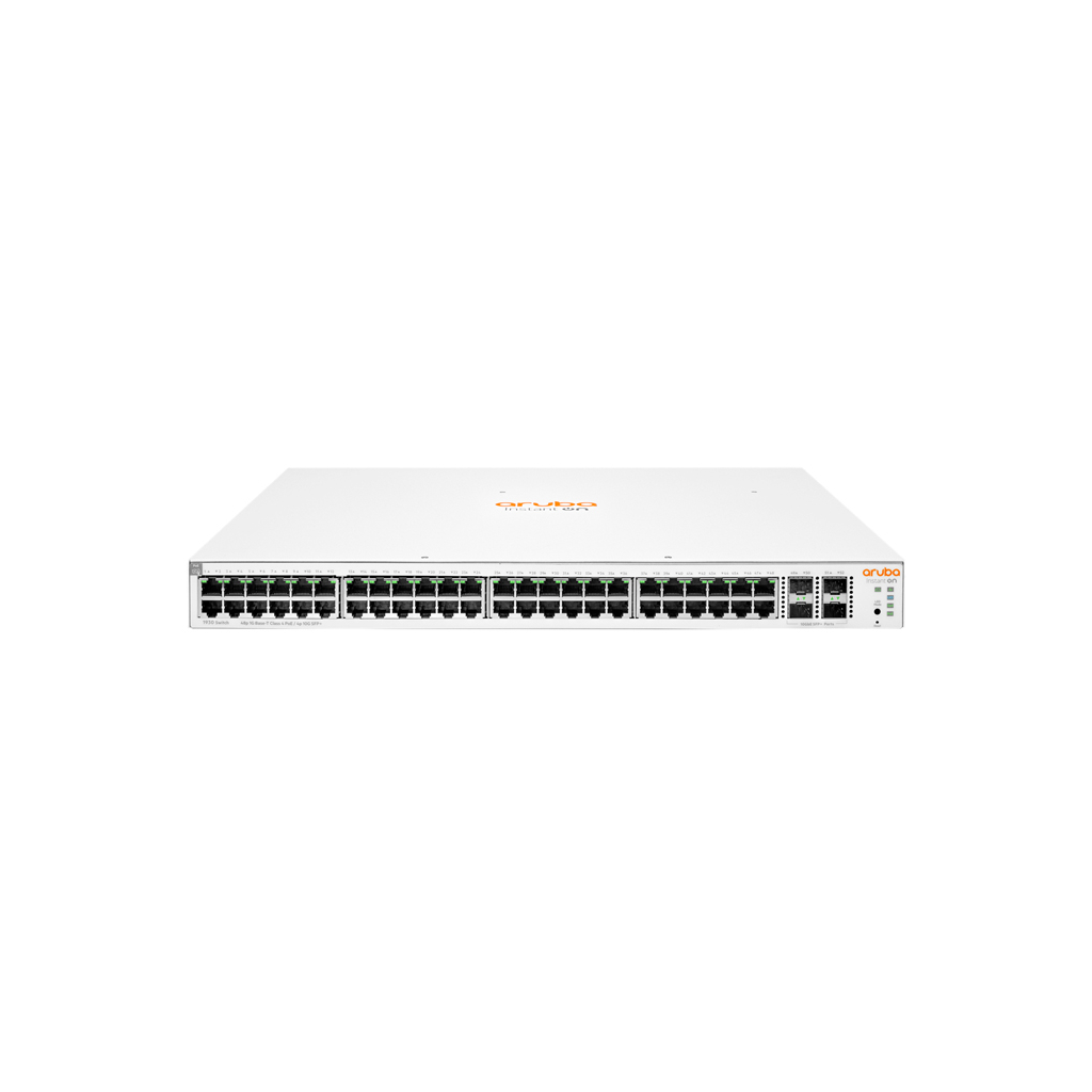 HP Aruba Instant On, JL686B, 1930-48G, 48Port, GigaBit, PoE 370W, 4 Port Gigabit SFP, Yönetilebilir, Rack Mount Switch