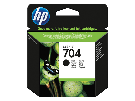 HP CN692AE No:704 Siyah Orijinal 6ml Pigment Bazlı Yaklaşık 480 Sayfa Mürekkep Kartuşu