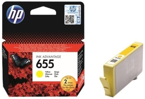 HP CZ112AE No 655 Sarı Orijinal Ink Advantage Mürekkep Kartuşu 600 Sayfa