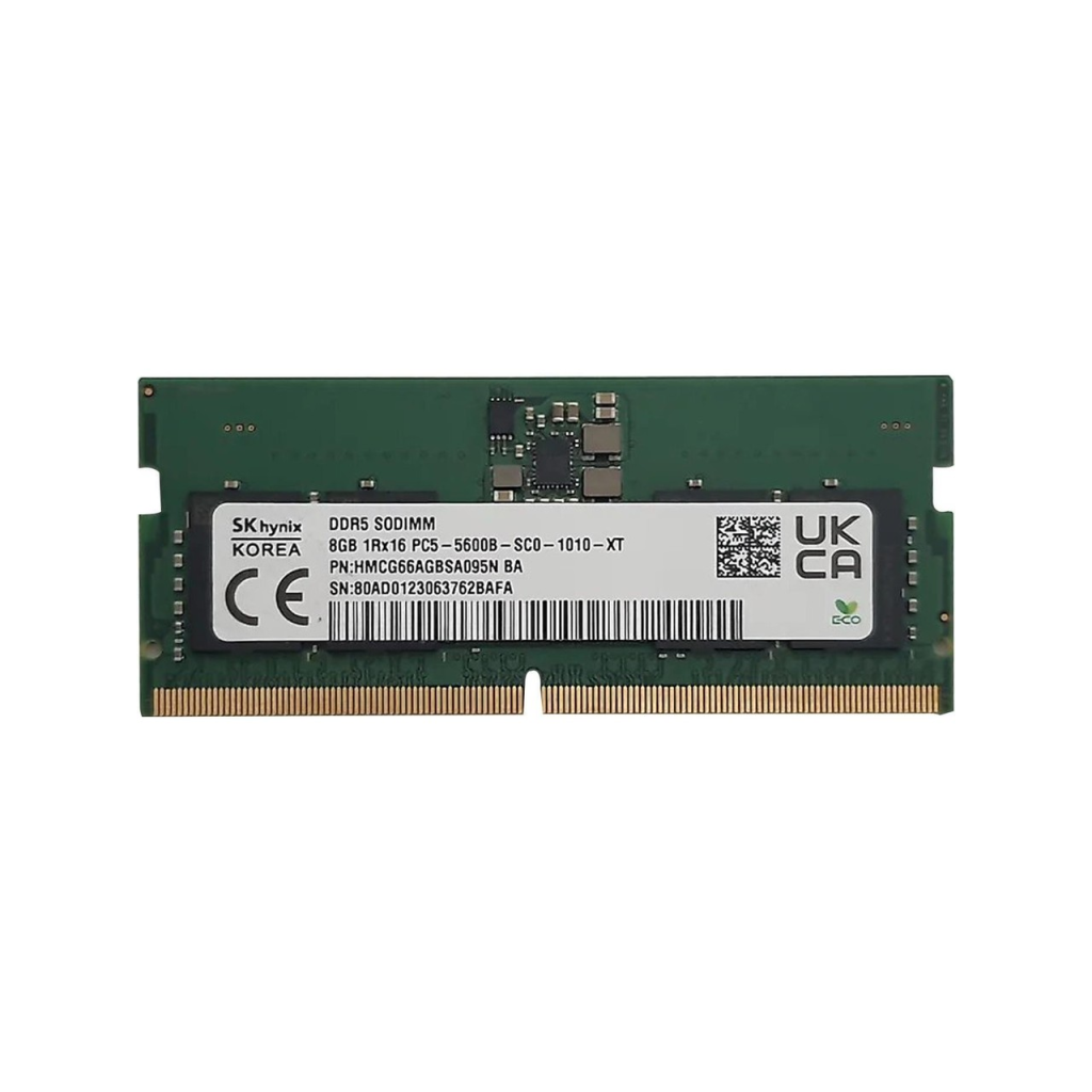 HYNIX HMCG66AGBSA092N, 8Gb, 5600Mhz, DDR5, Sodimm Notebook RAM, 1,1V, CL40