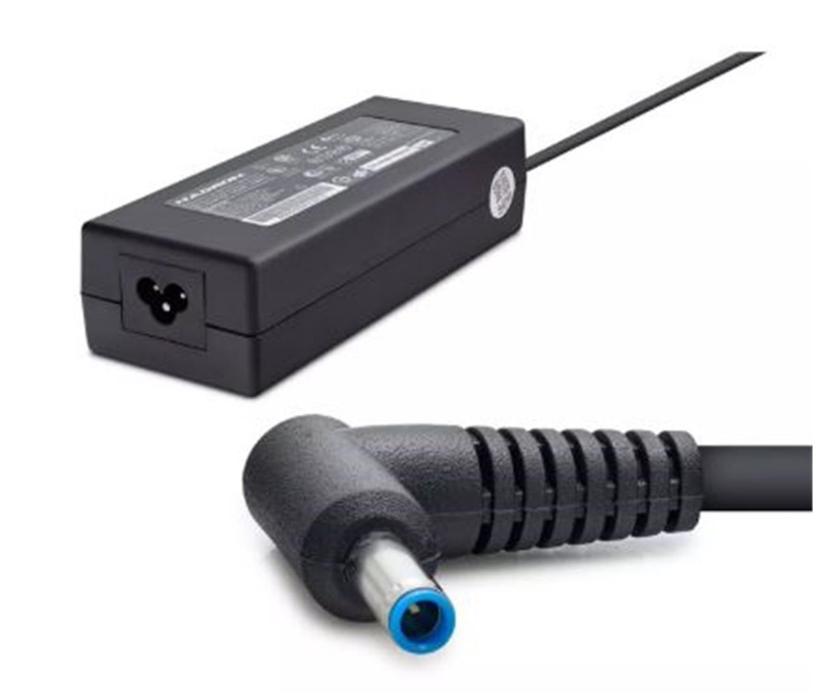 Hadron HD8819 HP - DELL Uyumlu 19.5V 6.15A 120W Laptop Adaptörü (4.5 x 3.0 mm Mavi İnce Uç) Siyah