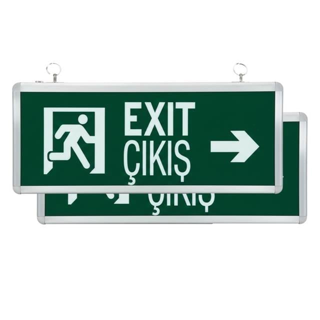 Horoz Robson HL330L 3 Watt 160 Lümen Şarjlı Acil Çıkış Sağ Sol EXIT Levhası Özellikleri (2'li Paket)