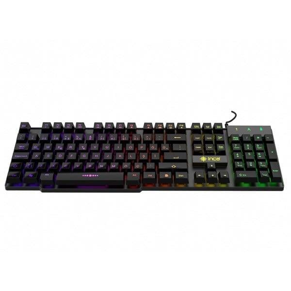 INCA IKG-449 USB Q Trk Rainbow Aydınlatmalı Mekanik Hisli Siyah Gaming Klavye