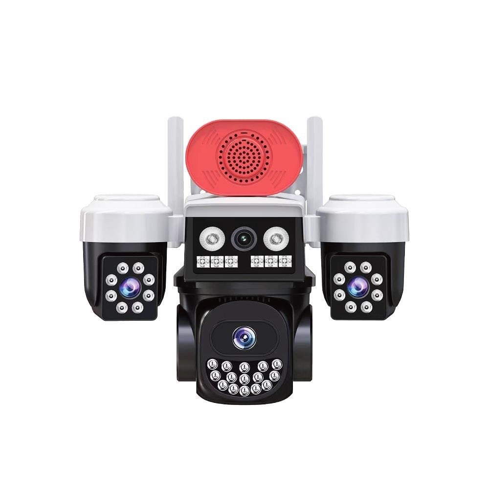 Joysee W3 9Mp 3.6mm 2x2.8mm Üç Kamera 19IR+18Led Wifi PTZ Kamera