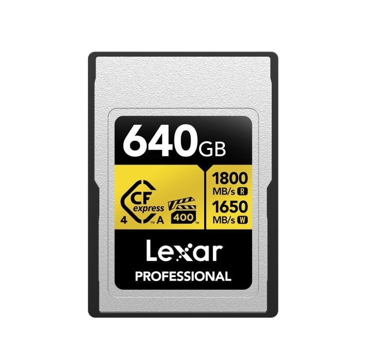 LEXAR 640GB Professional CFexpress Type A Card Gold Series Bellek Kartı