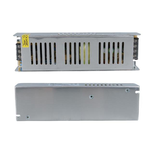 Ledx ALN-M12165S 12 Volt 16.5 Amper 200 Watt Slim Metal Kasa Adaptör 200x60x40mm