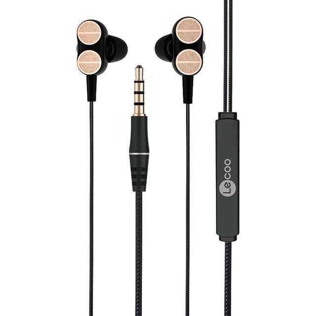 Lenovo Lecoo EH102 3.5 Mm Jacklı Siyah Kablolu Kulak İçi Mikrofonlu Kulaklık
