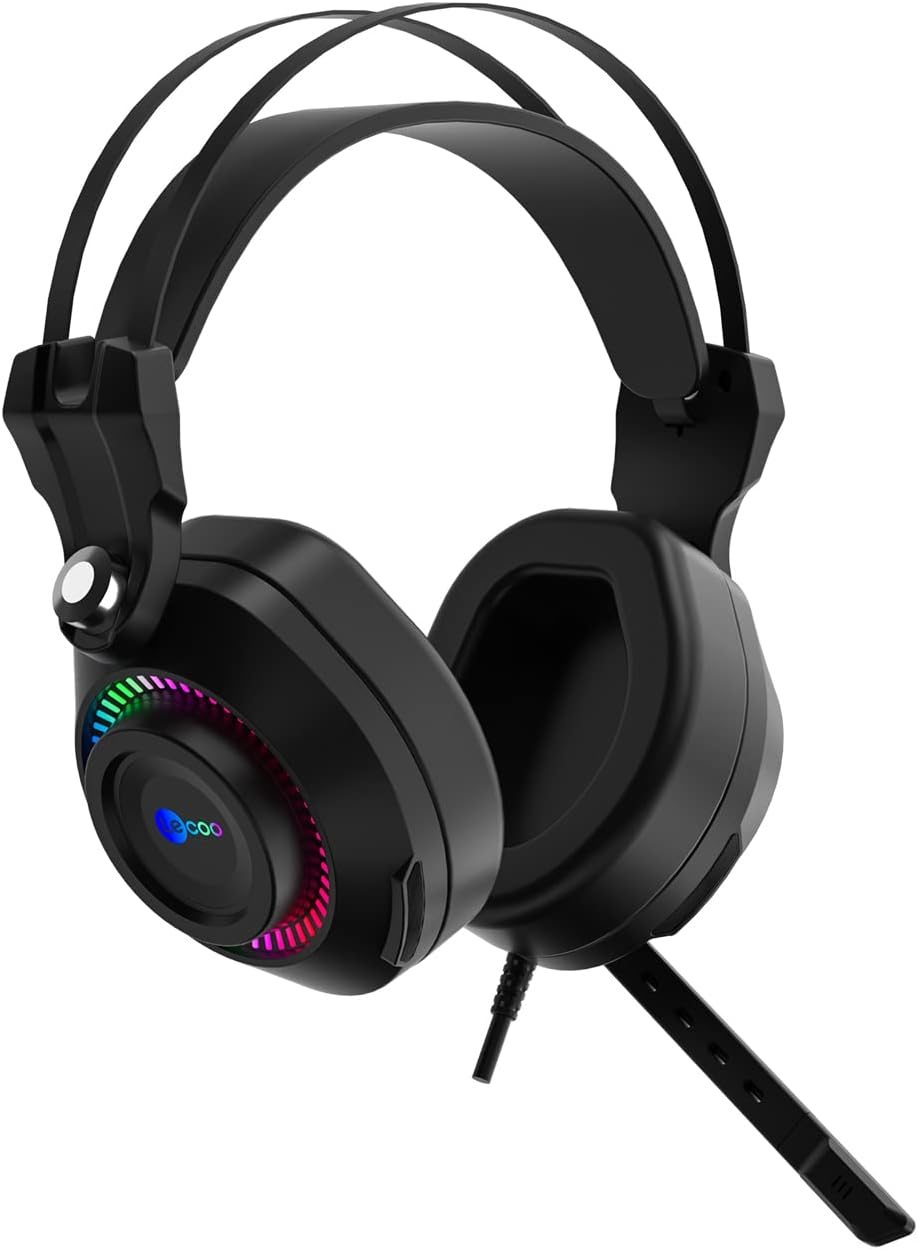 Lenovo Lecoo HT405 RGB Kablolu Kulak Üstü Oyuncu Kulaklığı