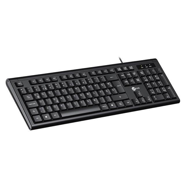 Lenovo Lecoo KB101 USB Kablolu Siyah Türkçe F Klavye (Numpadli)