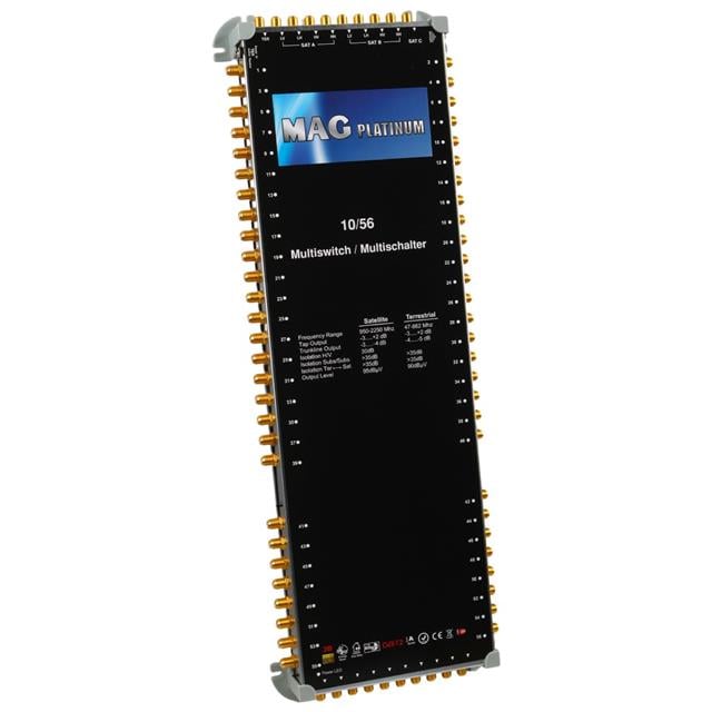 MAG Platinum MP 10/56 Multiswitch - 10 Giriş 56 Çıkışlı Merkezi Uydu Santrali Hybrid 4K ve 3D Destekli