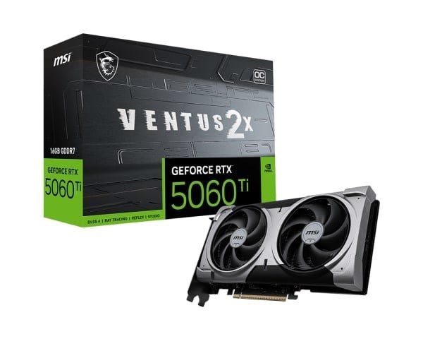 MSI GEFORCE RTX 5060 TI 16G VENTUS 2X OC PLUS