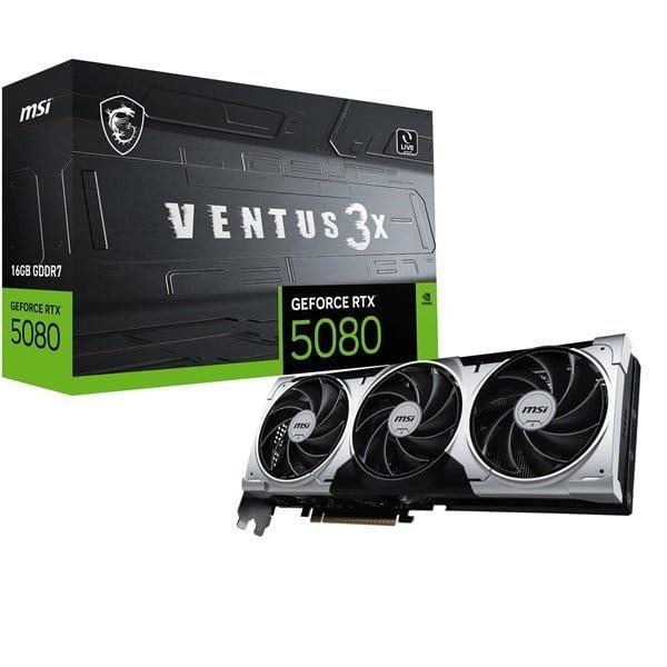 MSI RTX5080 16GB VENTUS 3X PLUS 16G GDDR7 256bit HDMI DP PCIe 5.0