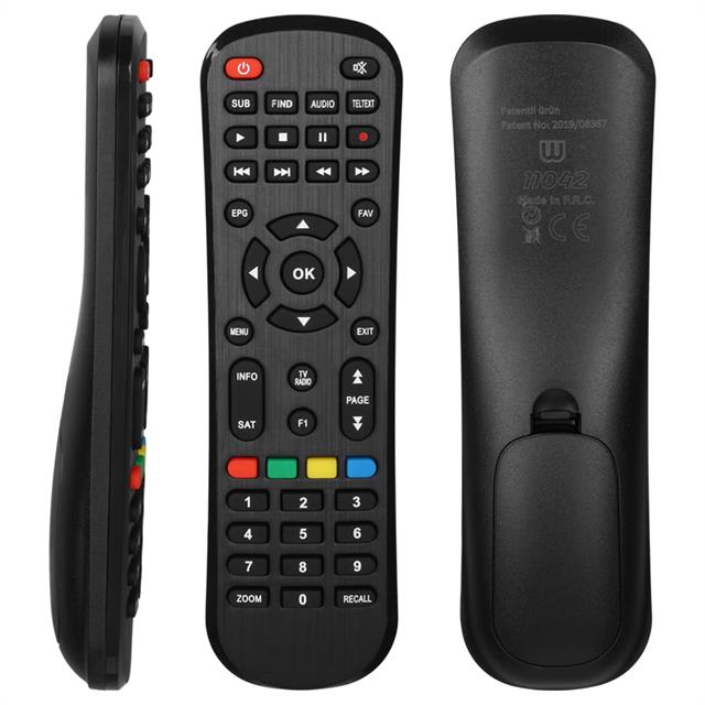 Magbox Uranüs / Rose 8030 HD / Digipol DP88 / Riosat RHD-900 / Mastertech MR-800 HD Uydu Kumandası