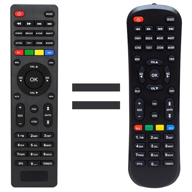 Mersat Vip Full HD Uydu Alıcı Kumandası