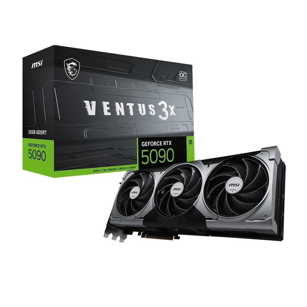 Msı GeForce RTX5090 32G VENTUS 3X OC 32GB GDDR7 512 Bit DLSS 4 Ekran Kartı