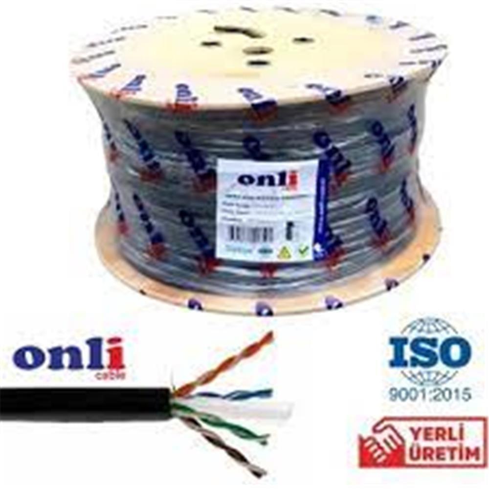 ONCAB 24 AWG CCA-ECO CCA-PE 305 Metre Cat6 Dış Ortam Kablo