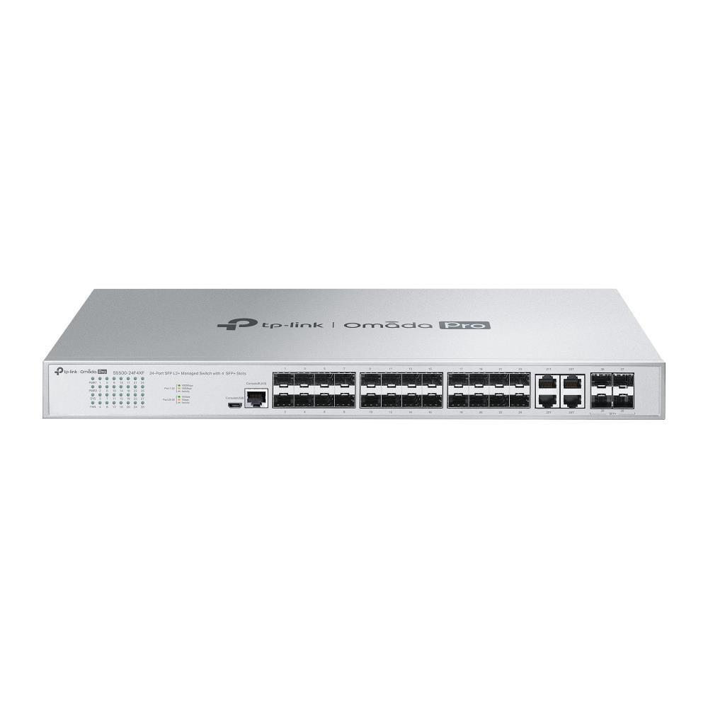 Omada Pro S5500-24F4XF 24 Port 10-100-1000 Mbps Yönetilebilir Switch 4 Port SFP