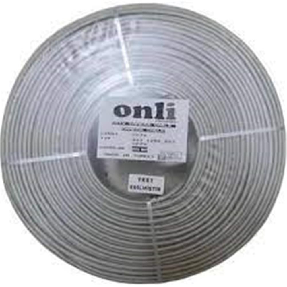 Onli 2+1 PE 1x0,50 mini Coax 2x0,50mm 500 metre Dış Ortam CCA Kamera Kablosu