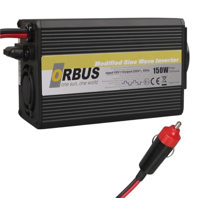 Orbus MS150W 150W 12V DC - 220V AC Modifiye Sinüs Araç Çakmaklık İnverteri