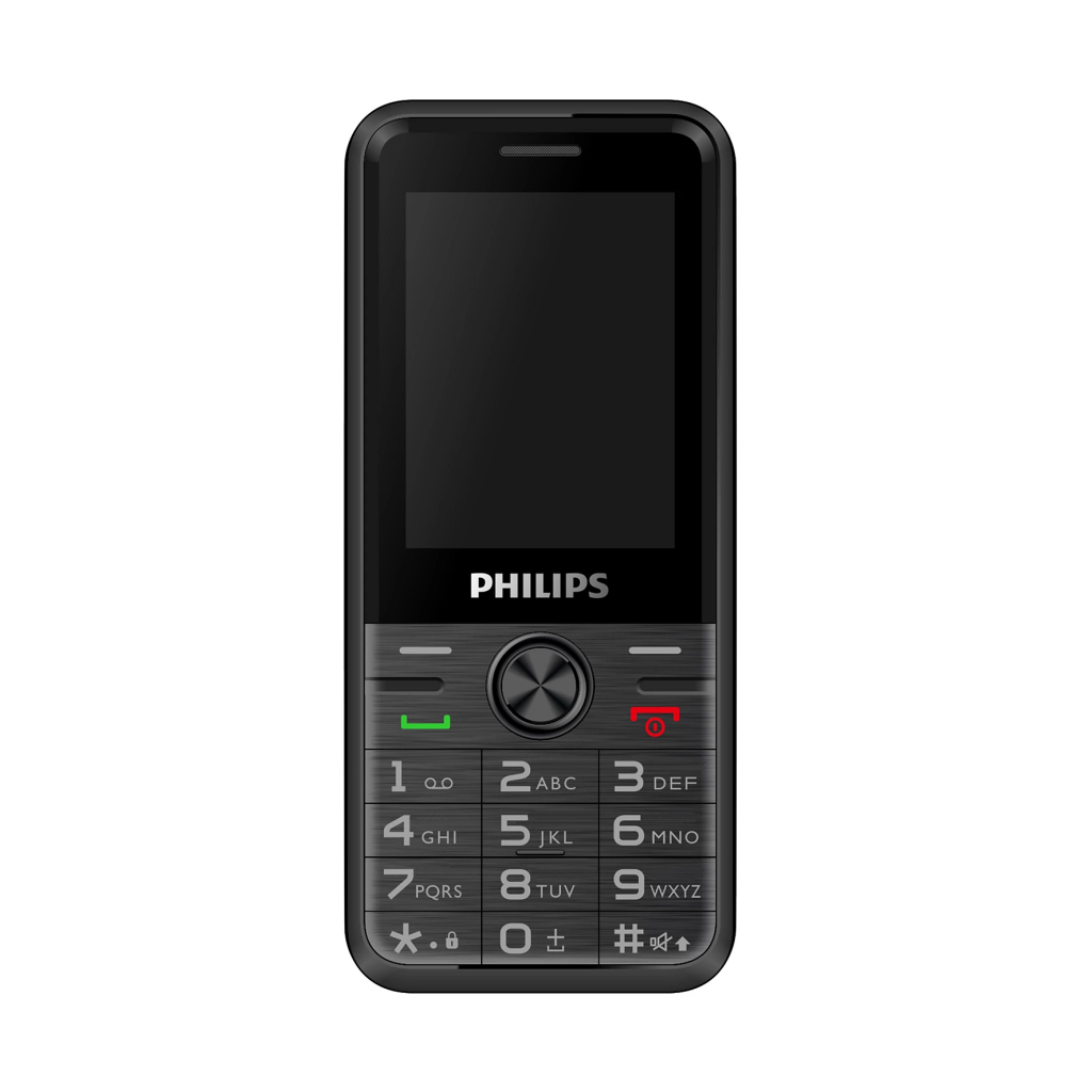 PHILIPS Xenium E6500, 128Mb, Siyah, 48Mb Ram, 2,4inc Ekran, Arka Kamera, 4G Çift Sim Desteği, FM Radyo, 1700mAh Pil, El Feneri, Türkiye KVK Garantili
