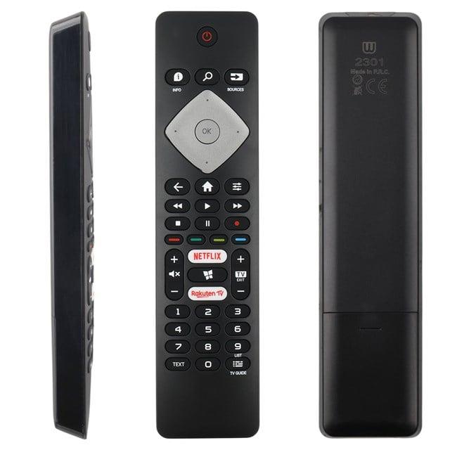 Philips 43PUS7394-50PUS66-55PUS6814-58PUS66-65PUS6754-70PUS6704-BRC0884301-01 Netflix-Rakuten Tv Tuşlu Led Tv Kumanda