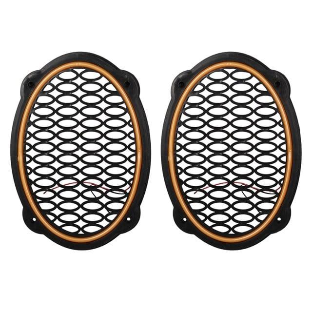 Poke PK-5052 Oval Hoparlör Kapağı Turuncu LED Sabit (2'li Paket)