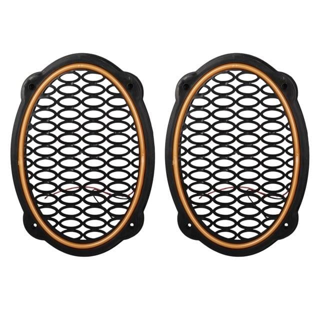 Poke PK-5052 Oval Hoparlör Kapağı Turuncu LED Sabit (2'li Paket)
